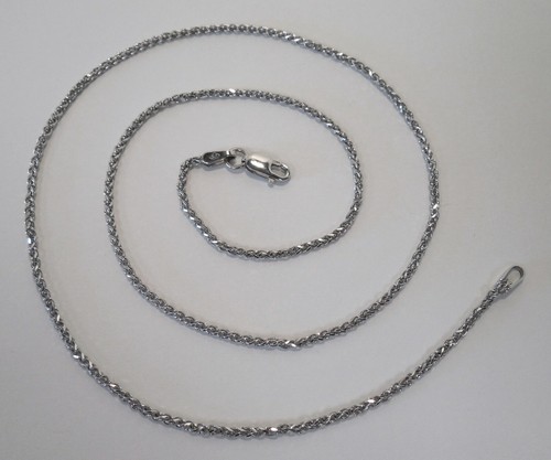 New-Hallmarked-14K White Gold-Diamond 