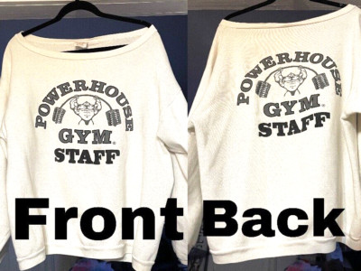 Powerhouse Gym Vintage STAFF Bodybuilding Weightlifting Tag Says L *Fits L & XL