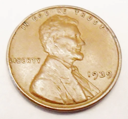 1939 P Lincoln Wheat Cent / Penny *AU - ABOUT UNCIRCULATED*  **FREE SHIPPING**