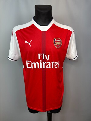 ARSENAL 2016 2017 HOME SHIRT VINTAGE FOOTBALL SOCCER JERSEY PUMA MENS SIZE L