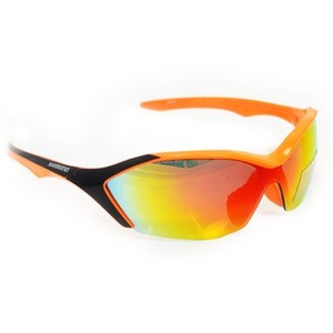 orange cycling glasses
