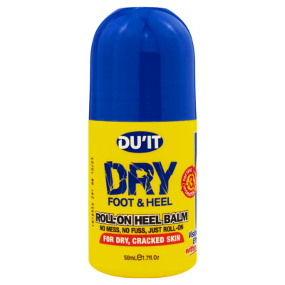 DU'IT Dry Roll-On Heel Balm 50mL Foot & Heel Dry Cracked Irritated Skin DUIT