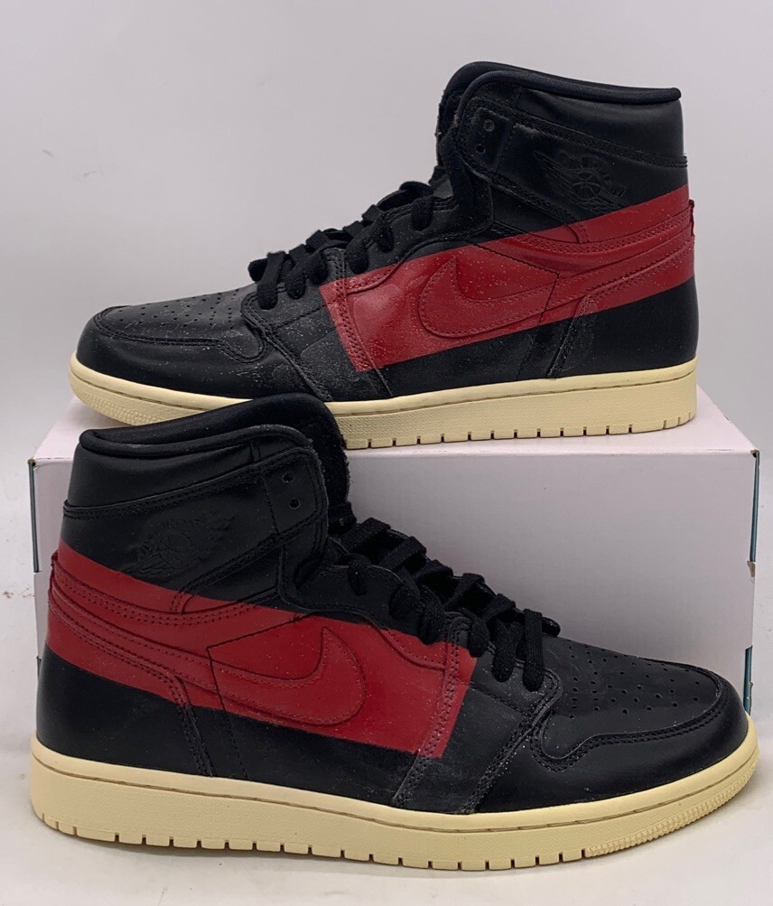 ☪️NIKE エアジョーダン1 HI DEFIANT BQ6682 USED Nike Air Jordan 1 Retro High Defiant 'Couture' Black Red