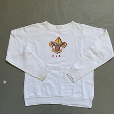 Vintage Boy Scouts Of America BSA Crest Crewneck Sweatshirt 1950s-1960s Small