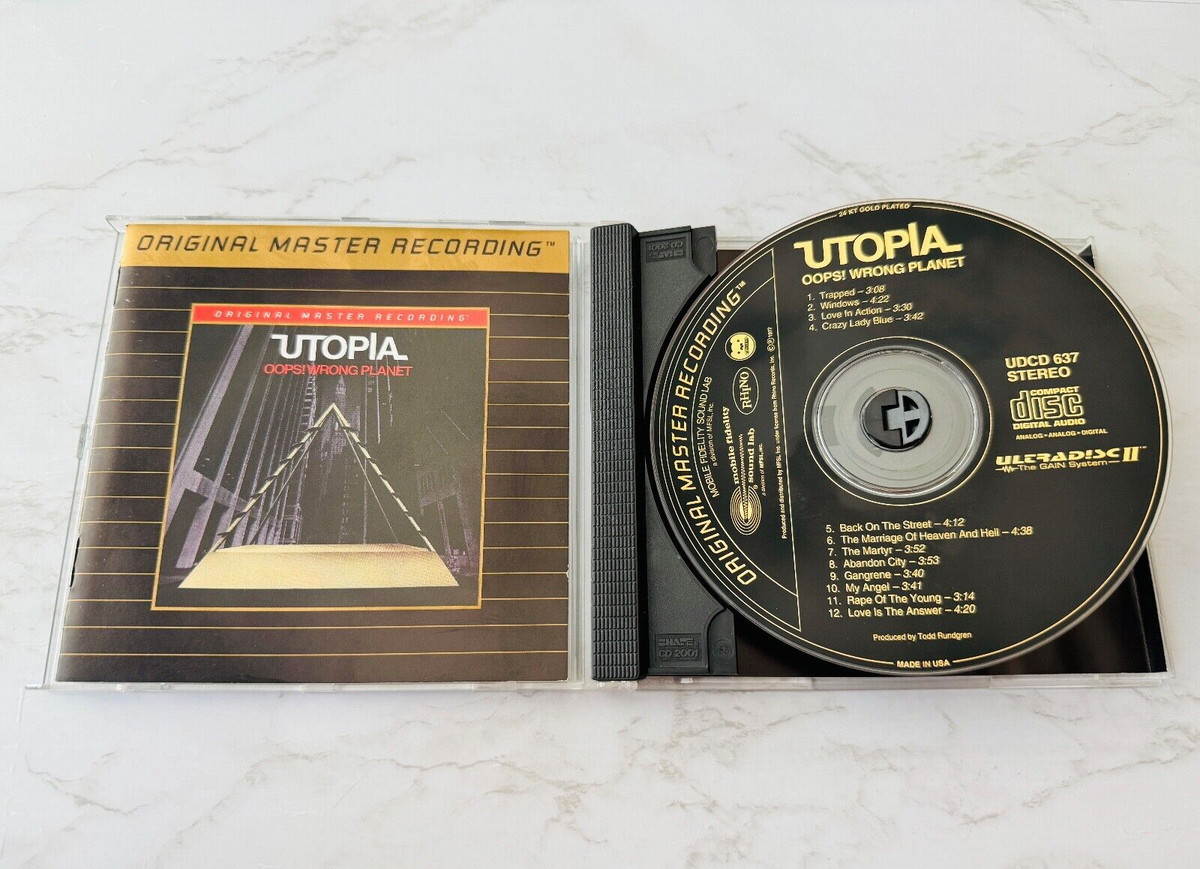 Utopia Oops Wrong Planet CD MFSL ULTRADISC II 24KT GOLD LTD