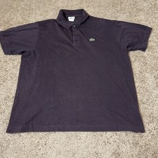 Lacoste Polo Mens Size 8 Brown Cotton Short Sleeve Shirt
