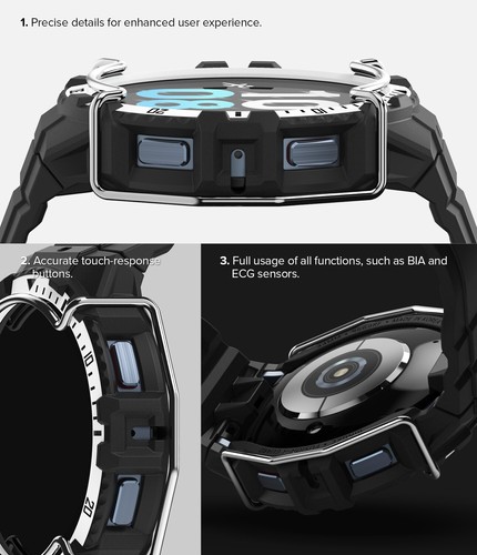 Ringke Fusion-X Guard for Galaxy Watch 5 / 4 44mm Rugged Case Cover with Band - 第 24/66 張圖片