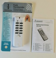 Intertechno Funk Fernbedienung ITS-150 Handsender Kompatibel Mit DüWi 433,92 Mhz