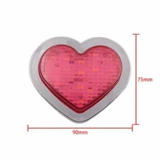 1PCS Pink Heart Shaped Side Marker / Accessory / LED Light / Turn Signal