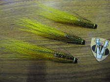 3 V Fly 1 Inch Copper Ultimate RV Sunburst Shrimp Salmon Tube Flies & Trebles