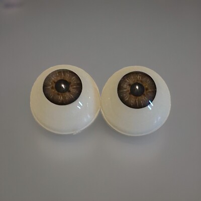 ACRYLIC Realistic  Eyes BROWN HAZEL 22 MM ~ REBORN DOLL SUPPLIES