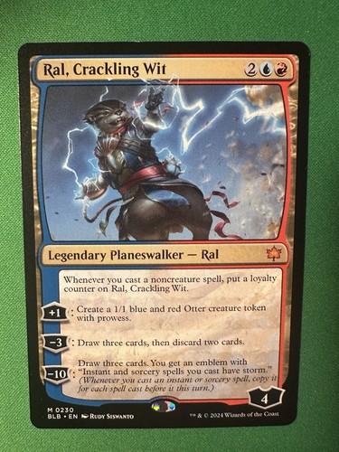 Ral, Crackling Wit (230) Regular - MTG BLB - NM/M UNPLAYED FAST2SHIP!!