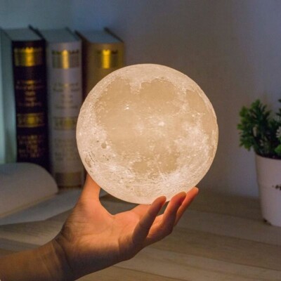 Multicolor Home Decoration customised table lamps touch mood lights moon lamp sm