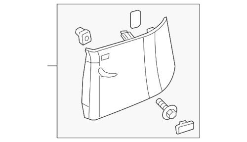 Panel de trim superior derecho para Cadillac Chevrolet GMC 2015-2020 (N/P 23260142)