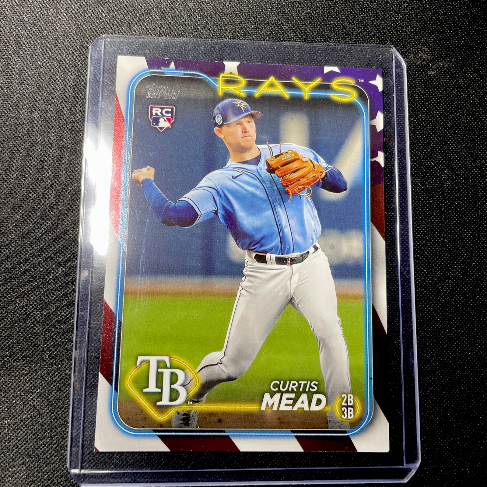 2024 Topps Series 1 Independence Day 10/76 Curtis Mead #82 Rookie RC