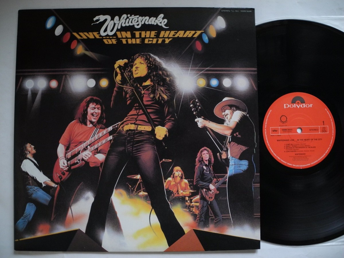 Whitesnake LIVE IN JAPAN レコード WHITESNAKE LiveIn The Heart Of The City LP re Japan 18MM 0644i