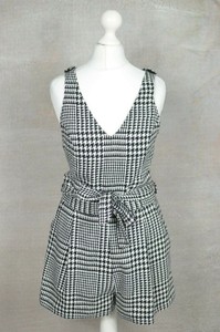 river island check pinafore