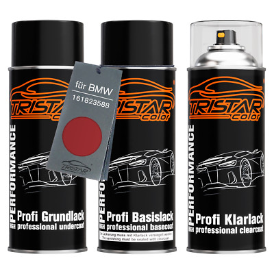 Autolack Spraydosen Set für BMW 161823588 Traumrot Metallic Flamencorot Metallic