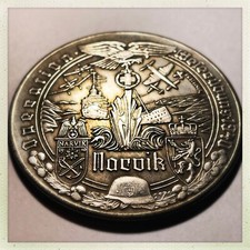 Schlacht bei Narvik 1940 Gedenkmünze Deutschland 2.WK NEU Memorabilia