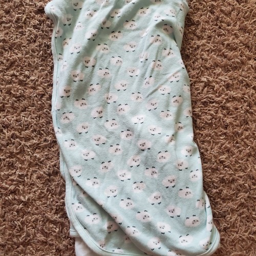 Bundles Baby Children's Place Unisex Light Weight Receiving Blanket Green Sheep