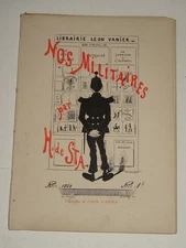 Henri DE STA OUR MILITARY CARICATURE 14 PLATES COSTUMES UNIFORMS ARMY 1882