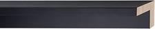 Canvas Floater Frame Moulding Wood 18Ft Bundle - Contemporary Black Finish - 1