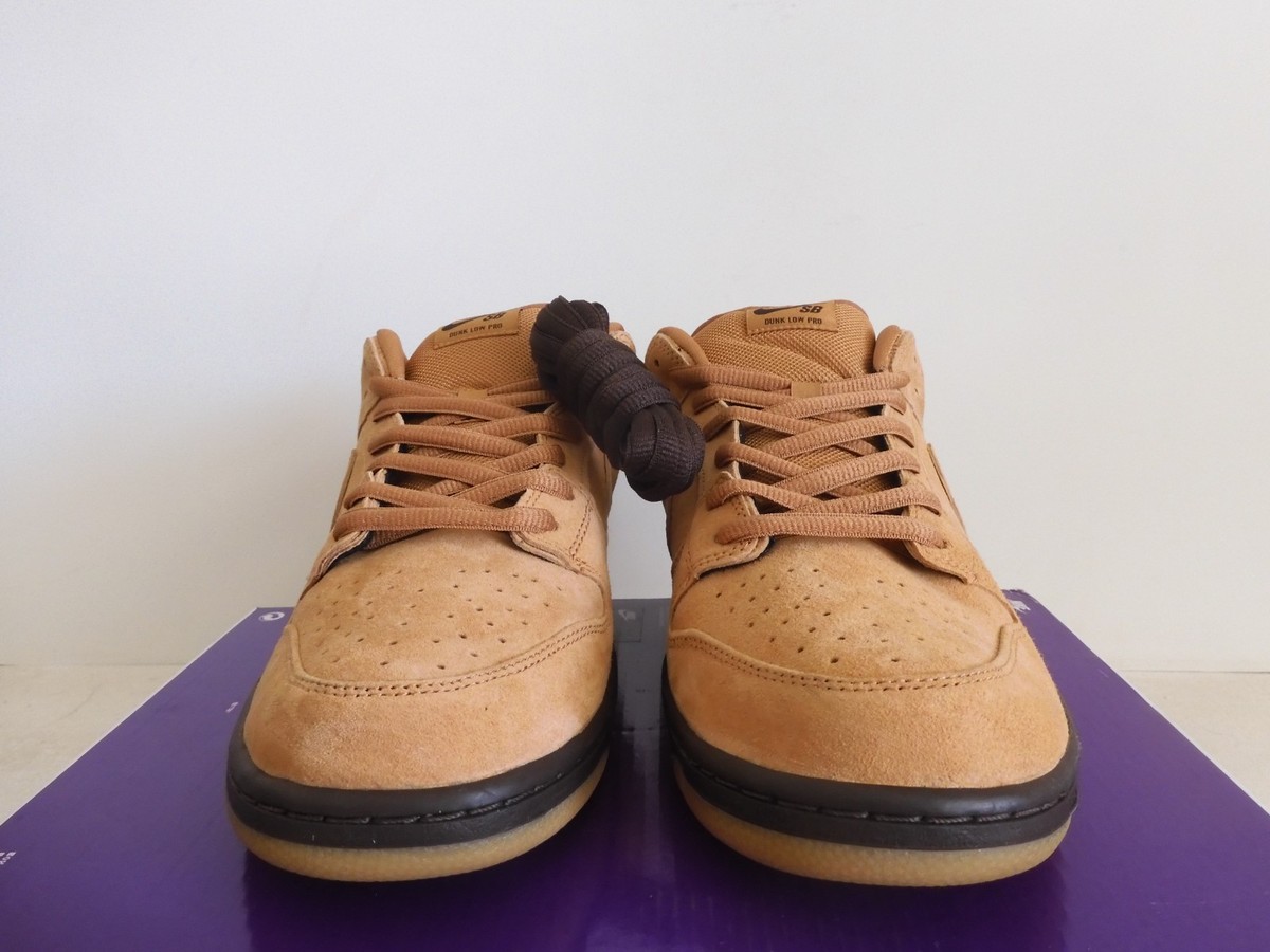 Nike Sb Dunk Low Pro Flax-Baroque Brown Wheat Sz 14 [BQ6817-204