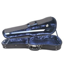 GEWA Maestro 16" Shaped Black/Blue Viola Case - Thermo Shell  Plush Interior
