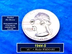 1944-S  Washington  ➪ Doubled Die ➪ Full Design Details ➪ Lustrous Coin  ➪ 244sD