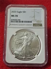 2023 Silver Eagle Dollar ASE NGC MS 70                                    #T1252