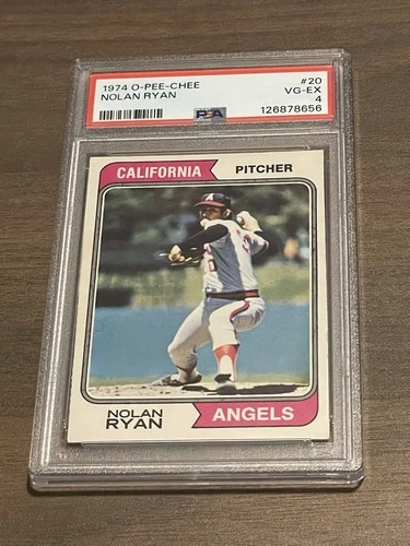 1974 OPC O-Pee-Chee #20 Nolan Ryan Angels FRESH GRADE PSA 4, RARE, TOTAL POP 98!