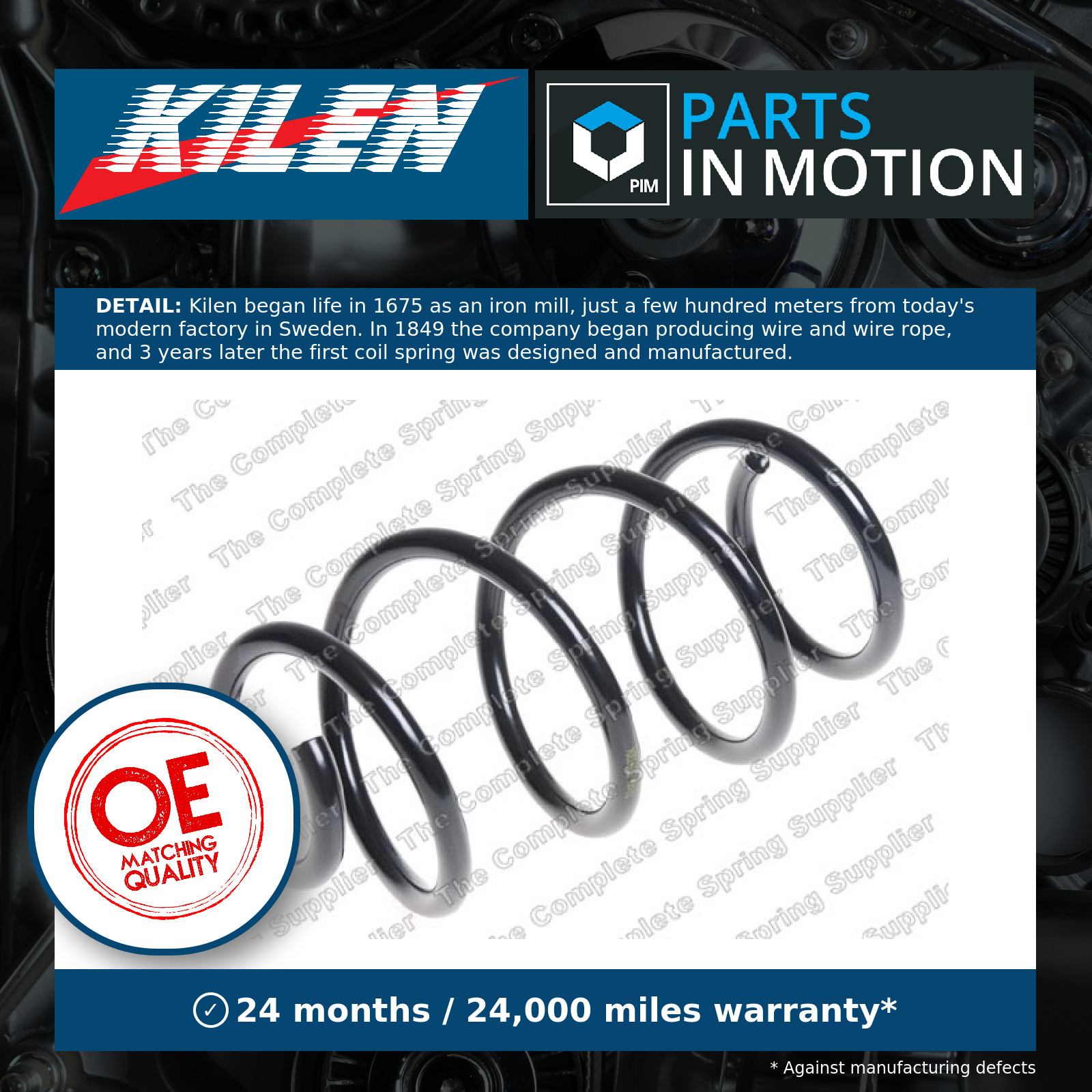 Coil Spring fits AUDI A1 8X 1.4 Front 10 to 18 Automatic Transmission Suspension - Image 8