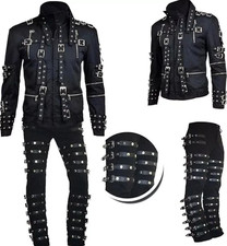 King Singer Michael Jackson Concert "Bad" Cosplay Complete Costume Jacket