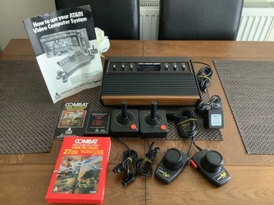 Atari 2600 Woody Light Sixer Konsole komplett einmal benutzt 1982 bitte lesen
