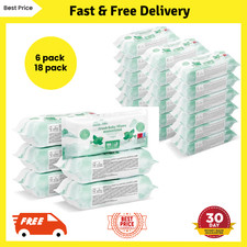 Baby Wipes 6 Pack, 18 Pack, Fresh Soft Gentle Baby Wipes, Bulk Value