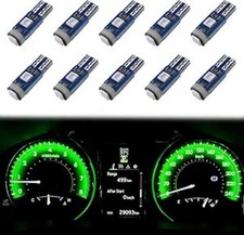 12 Pcs T5 Led Bulbs 74 73 37 2721 Instrument Cluster Bulbs 12v Color Green