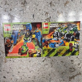 Lego Instruction Manual Lot of 9 Power Miners, Agents, Chima