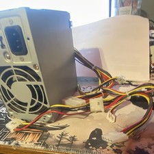 Mitac X-200/12V ATX 200W Power Supply Molex Floppy 4 Pin CPU 1 Fan Silver