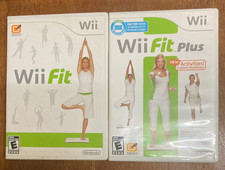 Wii Fit And Wii Fit Plus Nintendo Wii Balance Board Games Complete with Manuals