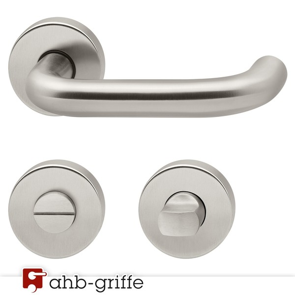 Lienbacher TüRgriff Berlin Rosette Edelstahl Matt Wc TüRdrüCker TüRbeschlag-image
