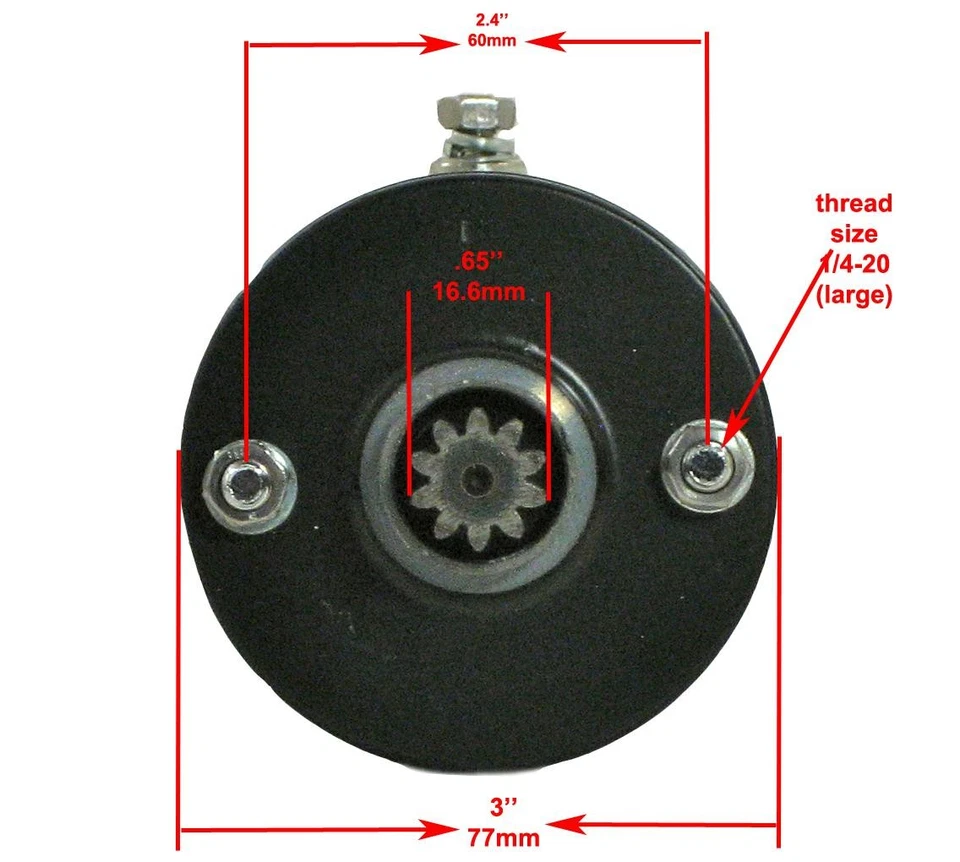 STARTER & SOLENOID FITS HARLEY DAVIDSON SPORTSTER 1000 ROADSTER XLS 1979-1980 - Image 4 of 4