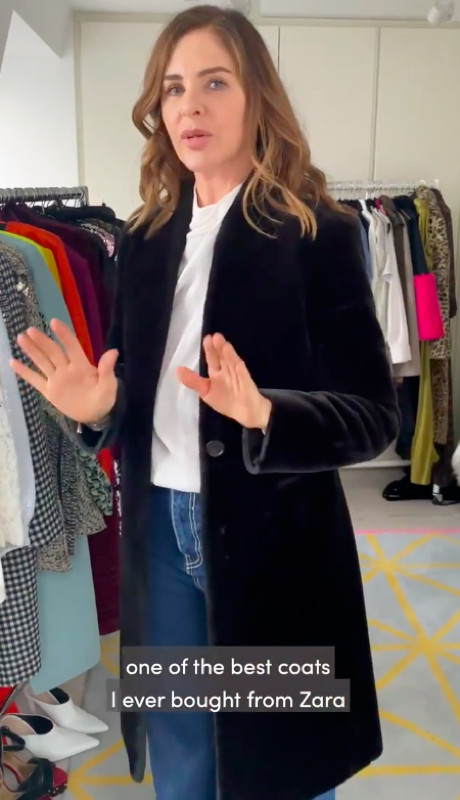 ZARA Trinny Black Faux Fur Coat Lapeless Size XS thumbnail 11