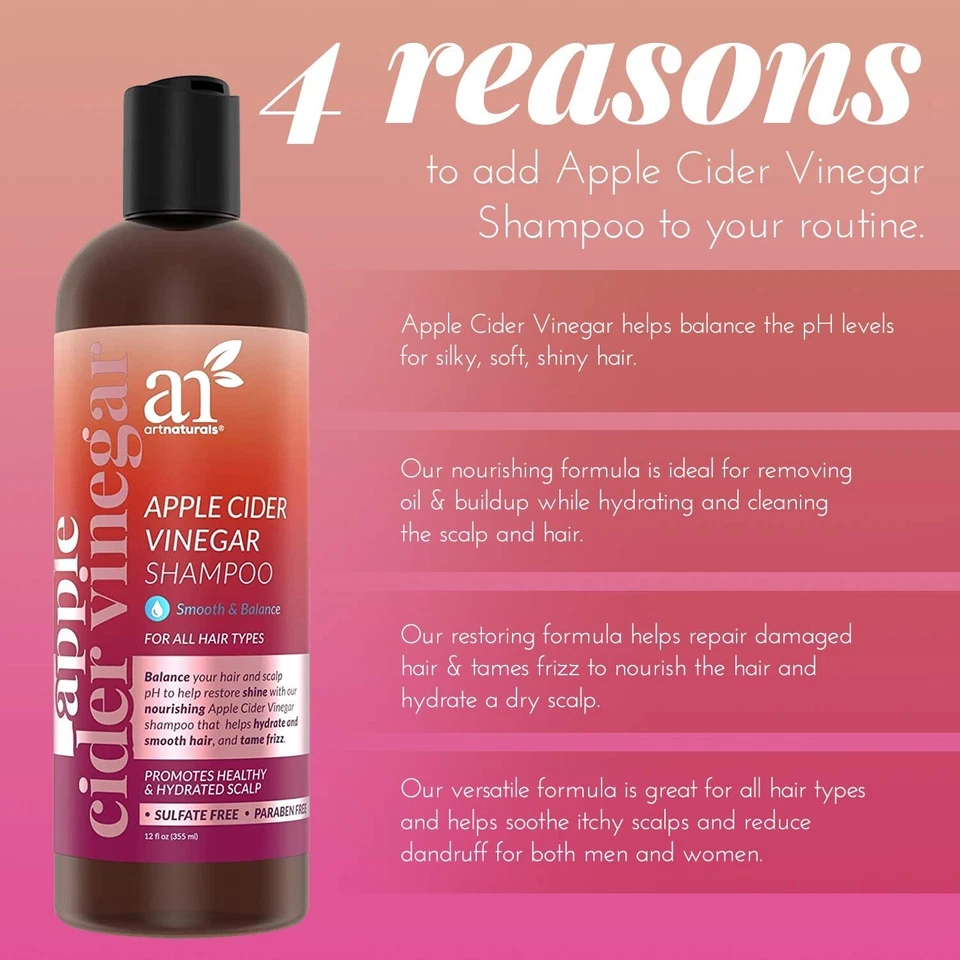 art naturals apple cider vinegar shampoo - Image 2 of 2