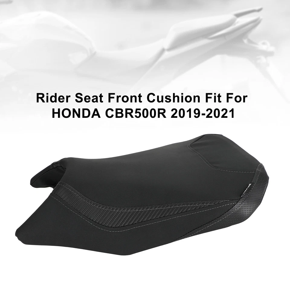 Cojín completo asiento de pasajero piloto negro para Honda Cbr500R 19-21 2020 UE Foto 2 de 4