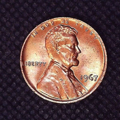 1967-P Lincoln Memorial Cent BU Uncirculated Original Red 1(C)