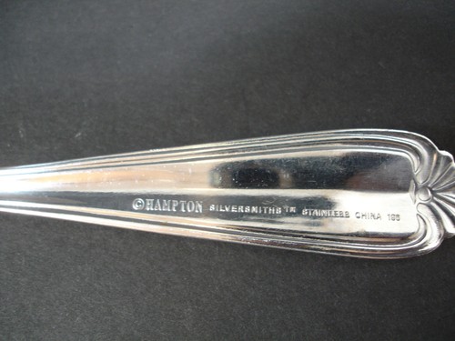 Hampton Silversmiths Acero Inoxidable China 196 Punto de Ventilador 2 Cucharas Soperas Ovaladas Brillante - Imagen 5 de 7