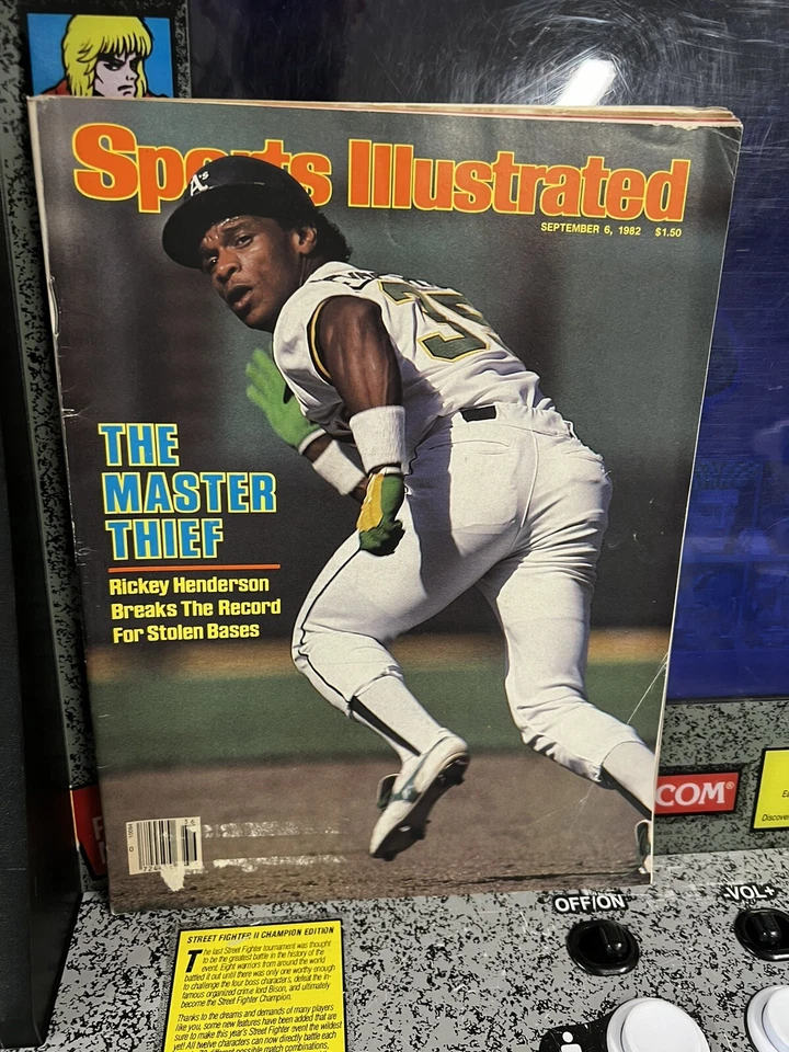 Oakland A's Rickey Henderson Sports Illustrated x2 + Baseball America McGwire +1 - Image 2 of 4