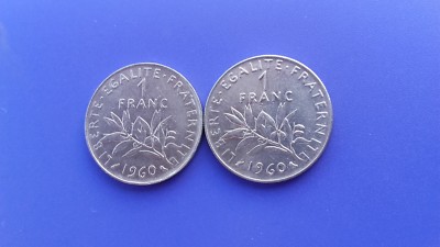 1 franc Semeuse, nickel 1960 Paris F.226/4 fmd_406425 Modernes
