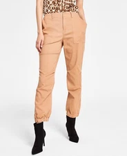 MSRP $80 Inc International Concepts Cropped Cargo Pants Brown Size 2