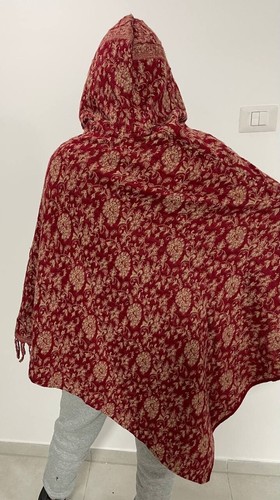 Carve Wraps Charter Club Raschel Zopfdetail Kint Poncho rot One Size/Over Size - Bild 2 von 6